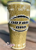 30oz Football DadTumbler RTS