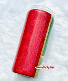 15oz Christmas Skinny Split Tumbler RTS