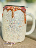 14oz Hot Chocolate Drip Christmas Tumbler RTS