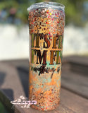 20oz It’s Fine I’m Fine Everything is Fine Glitter Tumbler RTS