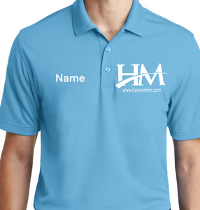 Harvest Ministries Polo on Light Blue